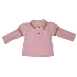Polo Manches Longues Rose - 9 mois