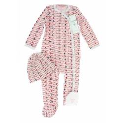 Pyjama et Bonnet Alphabet Rose