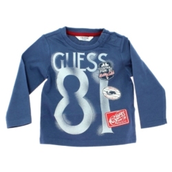 Tee-Shirt Bleu Manches Longues - 24 Mois