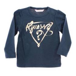 Tee-Shirt Manche Longues Bleu Marine - 6 Mois
