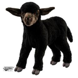 Peluche Agneau Noir - 31 cm