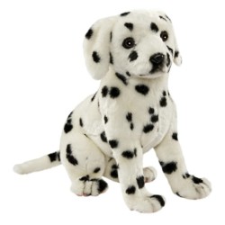 Peluche Chien Dalmatien Assis - 30 cm