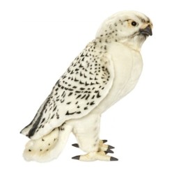 Peluche Faucon Gerfaut Tête Articulée - 35 cm
