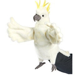 Peluche Marionnette Cacatoès