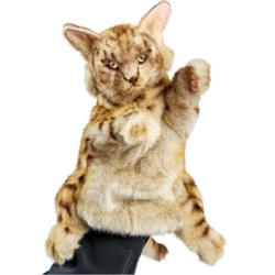 Peluche Marionnette Chat Leopard