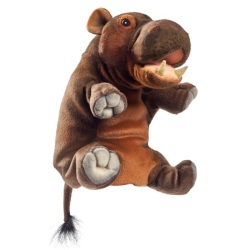 Peluche Marionnette Hippopotame