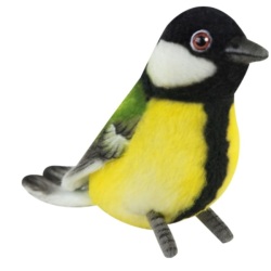 Peluche Oiseau Grande Mésange