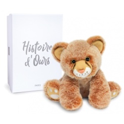 Peluche Bébé Lion Terre Sauvage - 18 cm
