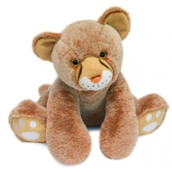 Peluche Bébé Lion Terre Sauvage - 35 cm