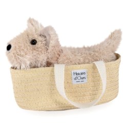 Peluche Chien Fox Ivoire Les Petits Nomades