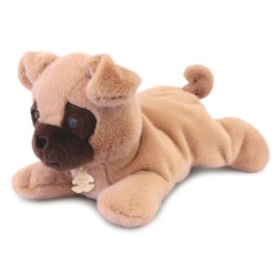 Peluche Chien Marron Les Ptits Relax - 30 cm