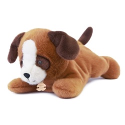 Peluche Chien Marron Les Ptits Relax - 30 cm