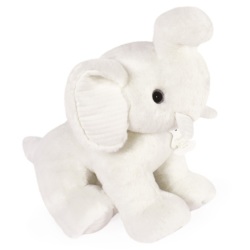 Peluche Eléphant Blanc Pretty Chic - 35 cm