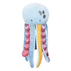 Peluche Grande Méduse Trésors Marins - 80 cm