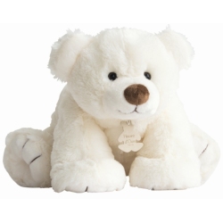 Peluche Gros Ours Ecru - 50 cm