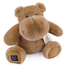 Peluche Hippo Chocolat Chaud - 25 cm