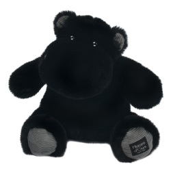 Peluche Hippo Hip Star noir - 25 cm