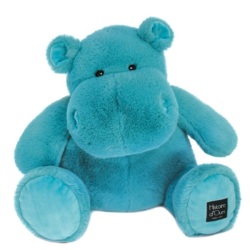 Peluche Hippo Hip United Vert Emeraude - 40 cm