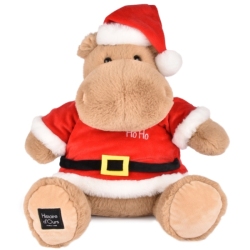 Peluche Hippo Kris Hug Noël - 38 cm