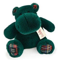 Peluche Hippo Vert Sapin - 25 cm