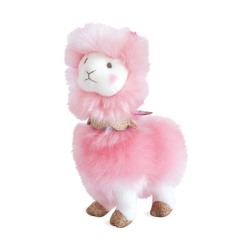 Peluche Lama rose 20 cm