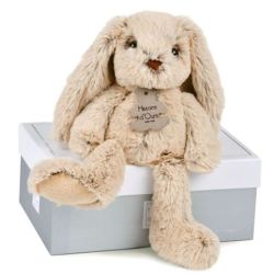 Peluche Lapin Beige les Copains Câlins - 25 cm