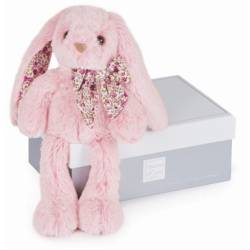 Peluche Lapin Rose les Copains Câlins - 25 cm