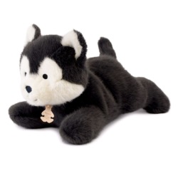 Peluche Loup Gris Les Ptits Relax - 22 cm  Peluche Loup Gris Les Ptits Relax - 22 cm
