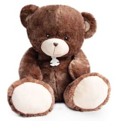 Peluche Ours Bellydou Marron 90 cm