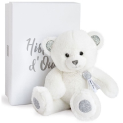 Peluche Ours Blanc Charms 24 cm