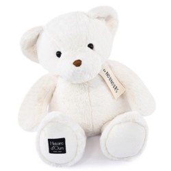 Peluche Ours Blanc Le Nounours - 40 cm