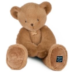 Peluche Ours Clémentin Praline Cacahuète - 60 cm