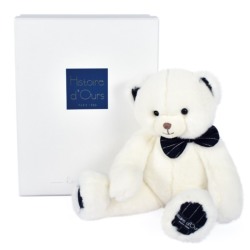 Peluche Ours Ivoire Pretty Chic - 30 cm