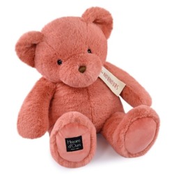 Peluche Ours Rose Praline Le Nounours - 40 cm