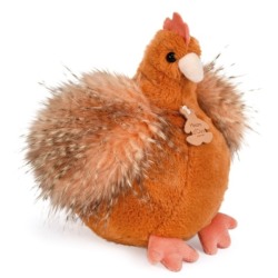 Peluche Poule Orange Les Poulettes