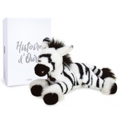 Peluche Zèbre Zéphir Terre Sauvage - 25 cm
