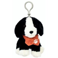 Porte Clés Chien Noir et Blanc SPA