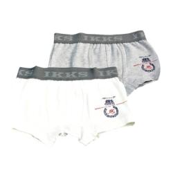 Lot de 2 Boxers Gris et Nacre - 4 ans