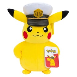 Peluche Captain Pikachu - 24 cm
