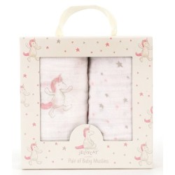 Coffret 2 Langes Licorne Bashful