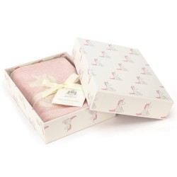 Couverture Licorne Rose Bashful