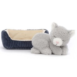 Peluche chat et son panier Napping Nipper
