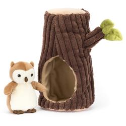 Peluche Chouette dans un arbre Forest