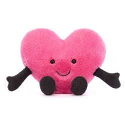 Peluche Coeur Rose Amuseable Small