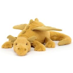 Peluche Dragon Golden Huge - 66 cm