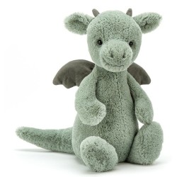 Peluche Dragon Vert Bashful - 18 cm