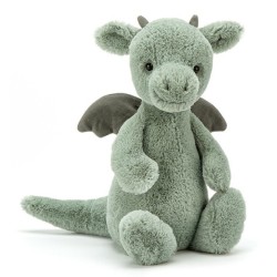 Peluche Dragon Vert Bashful - 31 cm