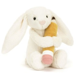 Peluche Lapin avec Crayon Bashful