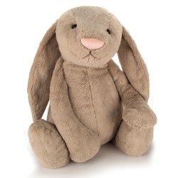 Peluche Lapin Bashful Beige XXL - 108 cm