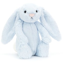 Peluche Lapin Bashful Bleu Medium